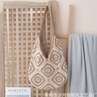 Túi len Hobo hoa văn pha màu Vintage  mẫu mới  