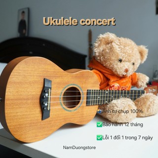 Đàn ukulele gỗ gụ size concert giá rẻ cho người mới