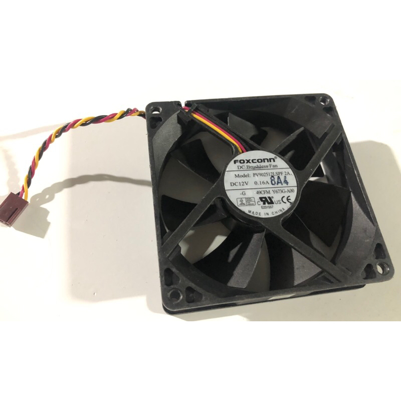 [9cm] Fan FOXCONN 12V 0.16A jack 3pin
