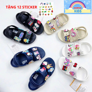 Dép quai hậu Cross cho trẻ em bé trai bé gái nữ Siêu êm HannaKids Sục Cros giày Croc Classic Kid 2 Quai Xăng đan Sandal