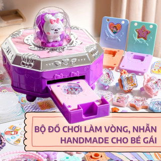Bộ Đồ Chơi Handmade, Kèm 1 Máy Lắp Ghép, Đồ Chơi Tự Làm Siêu Đáng Yêu,Đa Dạng Hình Dán, Quà Tặng Hot Cho Bé Gái