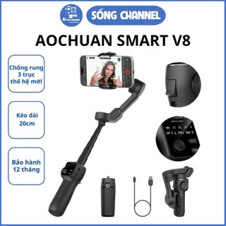  Gimbal Chống Rung Aochuan Smart V8 tay cầm chống rung kéo dài bảo hành chính hãng 12 tháng 