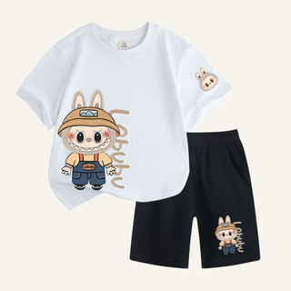 Đồ bộ bé trai bé gái in hình Labubu💖Chất Cotton Chính Phẩm cao cấp co giản 4 chiều mềm mịn thấm hút tốt SSSHOP