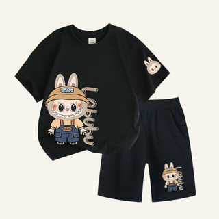 Đồ bộ bé trai bé gái in hình Labubu💖Chất Cotton Chính Phẩm cao cấp co giản 4 chiều mềm mịn thấm hút tốt SSSHOP