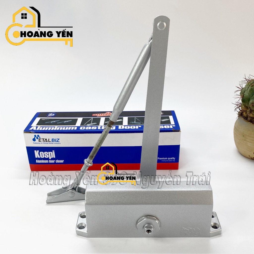 Tay Co Thủy Lực KOSPI K65 (45-60kg), Tay Đẩy Hơi, Bản Lề Cửa Thủy Lực Tự Đóng Cửa Nhôm, Gỗ, Thép