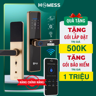 Khóa thông minh Fuji FS-A100 tính năng mở vân tay, mật mã, thẻ từ, chìa cơ và app điện thoại bền bỉ ổn định