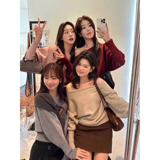 ÁO LEN LỆCH VAI TRƠN MÙA THU ĐÔNG