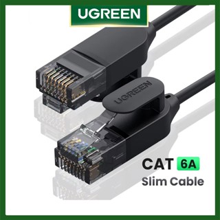 Dây Mạng Lan CAT6A Ugreen NW122 đầu cắm RJ45 Siêu Mỏng 10Gbps Dài 0.5-10m - BH 18T Chính Hãng