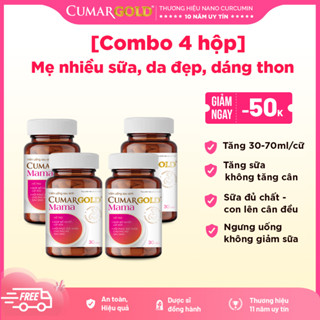 [COMBO 4 HỘP] Viên Uống Lợi Sữa CumarGold Mama - Gọi Sữa Về 24h, Bổ Huyết, Phục Hồi Sức Khoẻ Sau Sinh - 4 CMS01
