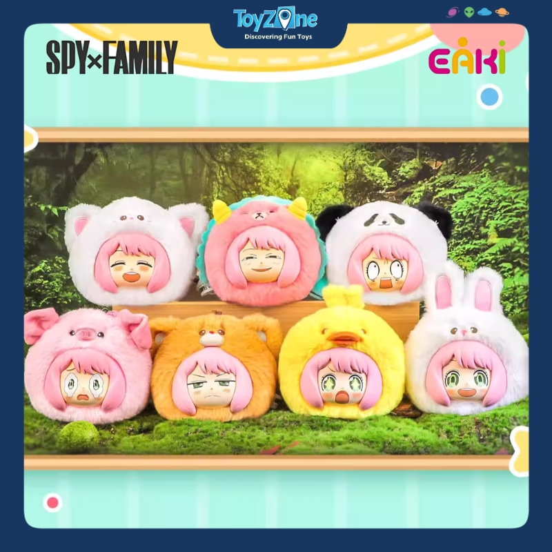 Mô hình Blind box Móc khóa Gấu Bông Anya Spy x Family Animal Party ( Bữa Tiệc Động Vật ) EAKI