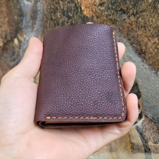 VÍ NAM / BÓP NAM MINI DA BÒ THẬT MỀM TỰ NHIÊN, VÍ ĐỰNG THẺ MINI / VÍ ĐỰNG TIỀN MINI, CẦM NHỎ GỌN, VD