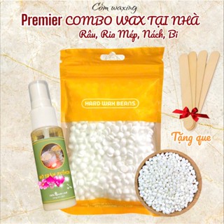 [Sáp siêu bám lông Coconut & Trong suốt] 100G Sáp wax lông cao cấp + Mỡ trăn dưỡng da 30ml