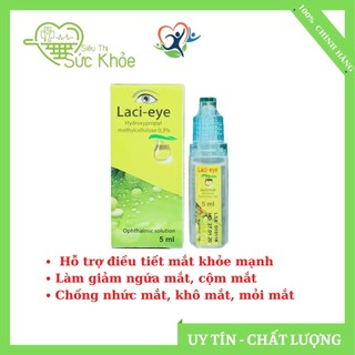 LACI-EYE (LACIEYE) - Nước mắt nhân tạo - Giúp làm dịu cảm giác khô mắt, ngứa mắt, cộm mắt, đỏ mắt