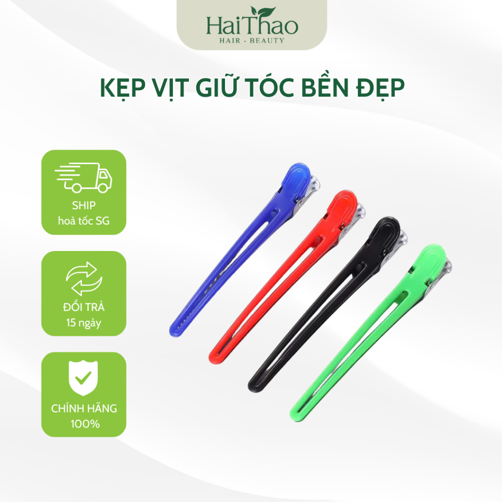 Kẹp mỏ vịt làm tóc 7,5cm dễ thương(1cái)