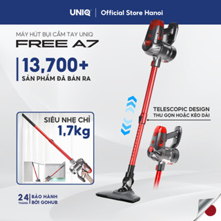 Máy Hút Bụi Cầm Tay Không Dây UNIQ Free A7 Đa Năng Gia Đình Mini Pin Sạc Hút Ga Giường Đệm Nệm Sofa Xe Hơi Lực Hút  Mạnh