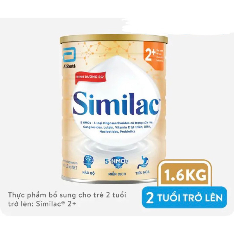 Sữa bột Similac 5G 2+ 1.6kg