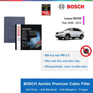 LỌC GIÓ ĐIỀU HÒA THAN HOẠT TÍNH CAO CẤP BOSCH AERISTO PREMIUM: LEXUS RX350 ĐỜI XE 2008 ĐẾN 2012