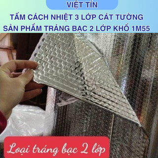 Túi khí xốp cách nhiệt cát tường chống nóng cách âm 2 mặt tráng bạc( Khổ Ngang 1,5m độ dày 4mm)