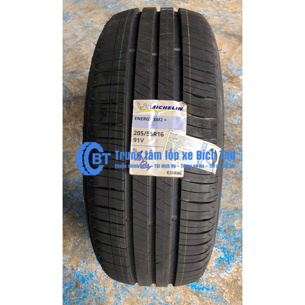 Lốp Michelin 205/55R16 XM2+ Cửa Hàng Lốp Bích Thư, Lốp Xe Êm Ái, Chất Lượng An Toàn Độ Bám Đường Tốt