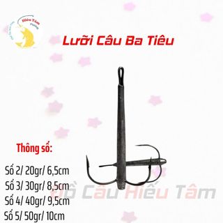  Combo 3c Lưỡi câu 3 Tiêu có ngạnh săn hàng ,câu ba tiêu đánh ba tiêu câu quăng câu mạng 
