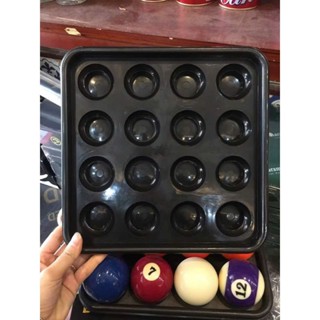 [Khay đựng Bi a], khay đựng bóng Bida 16 quả dùng cho câu lạc bộ - Aileex - Bàn và Phụ kiện Bi a.