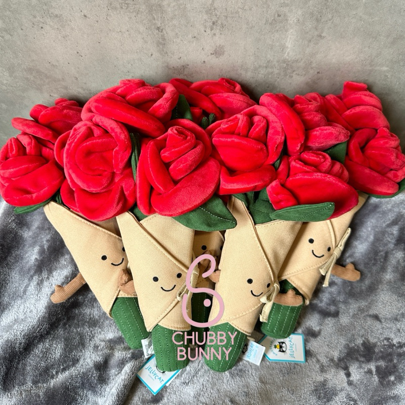 [CHÍNH HÃNG] JELLYCAT ROSE BOUQUET BÓ HOA HỒNG NHỒI BÔNG
