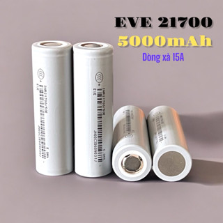   2 cell Pin Eve 21700 3.7V- dung lượng 5000mah  Xả 15A pin mới 100% 