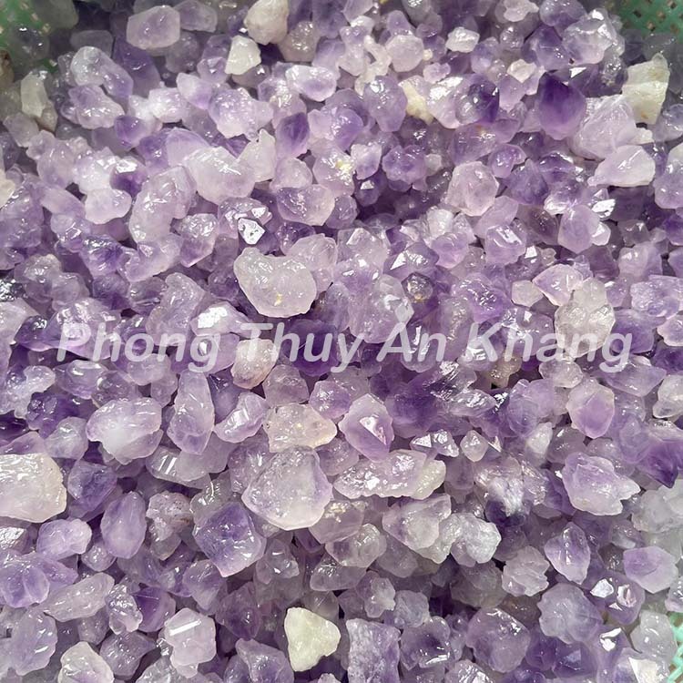 Tinh Thể Mầm Thạch Anh Tím Thô 0,5-1.5cm