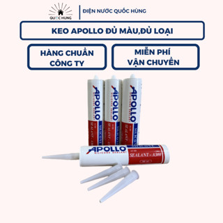 Keo dán silicon Apollo đủ màu dán mọi bề mặt,keo silicone siêu dính,chịu nhiệt,chống thấm nước