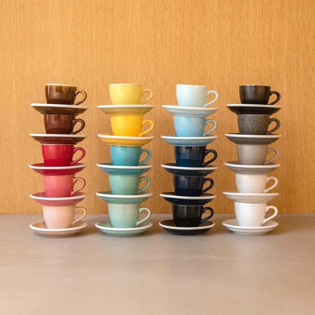 Ly Cà Phê Egg 80ml Espresso Cup & Saucer (Màu Cơ Bản) - Loveramics