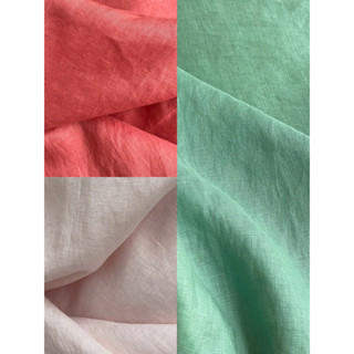 Vải linen tưng premium 140gsm đã wash nhiều màu, khổ 1m3-1m37
