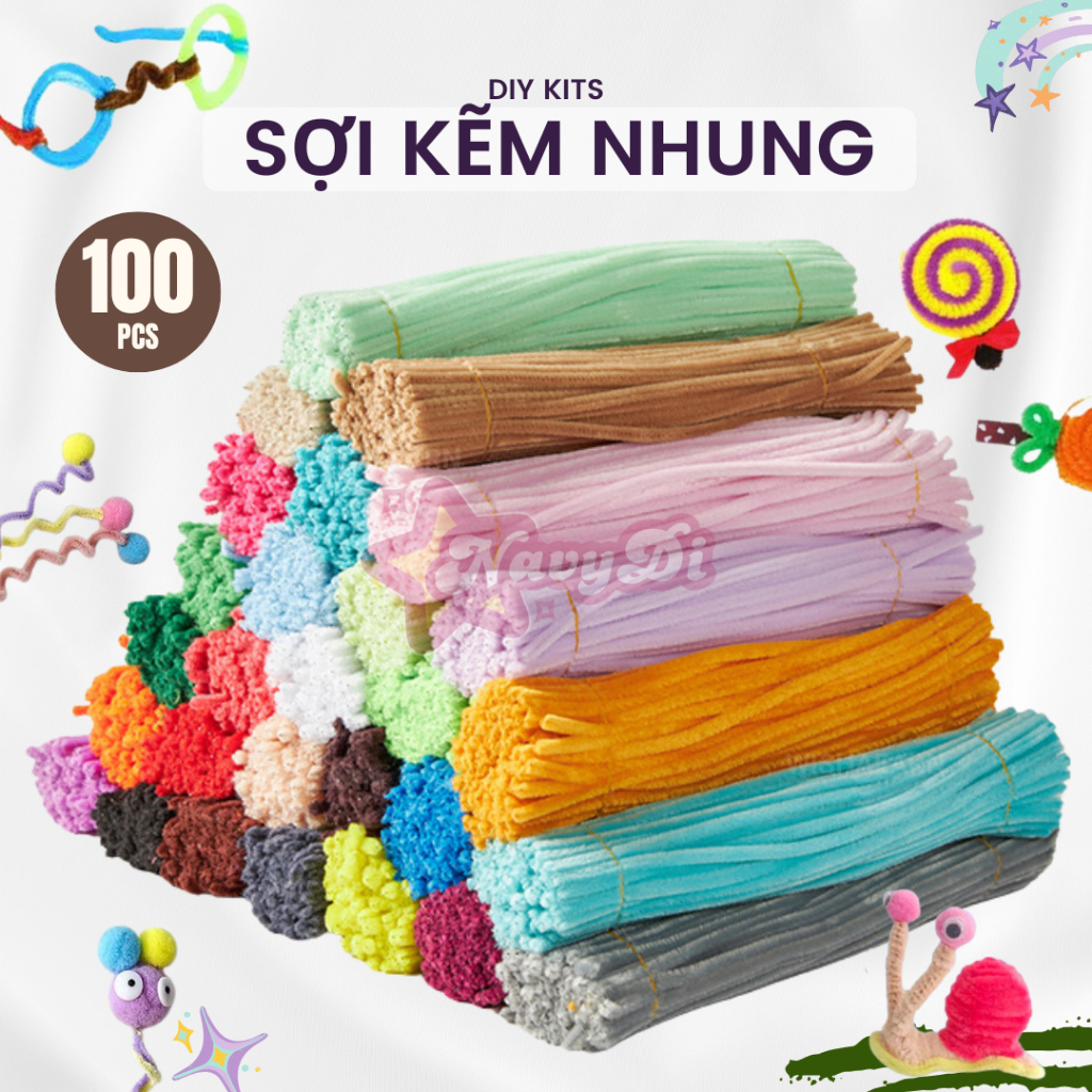 Kẽm nhung loại 1 (cam kết hàng loại 1) bó 100 sợi, kẽm nhung làm hoa handmade