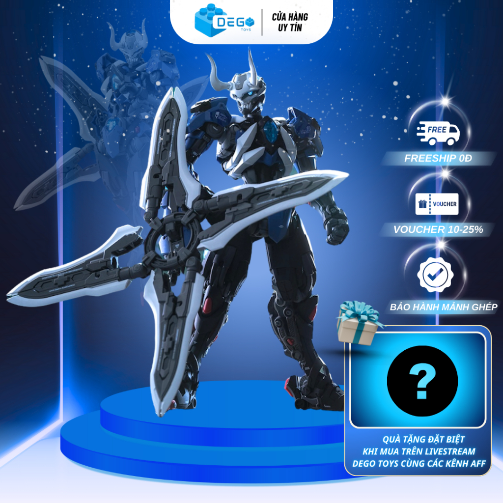 Mô hình lắp ráp Lone Shadow tỉ lệ 1/10 cao 20Cm . đồ chơi lắp ráp mô hình lone shadow hãng Hemoxian 