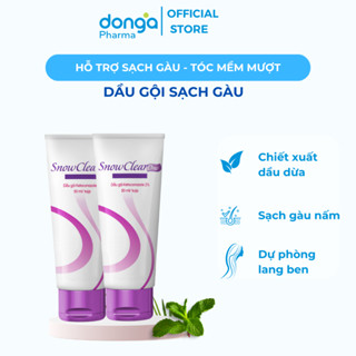 Combo 2 tuýp dầu gội Clear Snow One chiết xuất dầu dừa hỗ trợ làm sạch gàu sạch nấm giảm rụng tóc