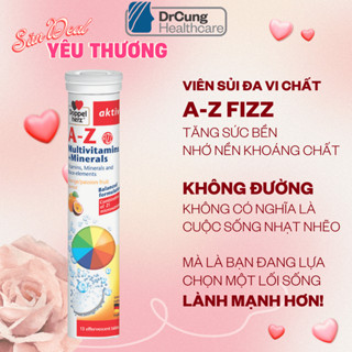 A Z Fizz - Viên Sủi, Vitamin Tổng Hợp, Vitamin C, 3B, Tăng Sức Đề Kháng, Doppelherz (Tuýp 13 viên) [Hàng Đức Chính Hãng]