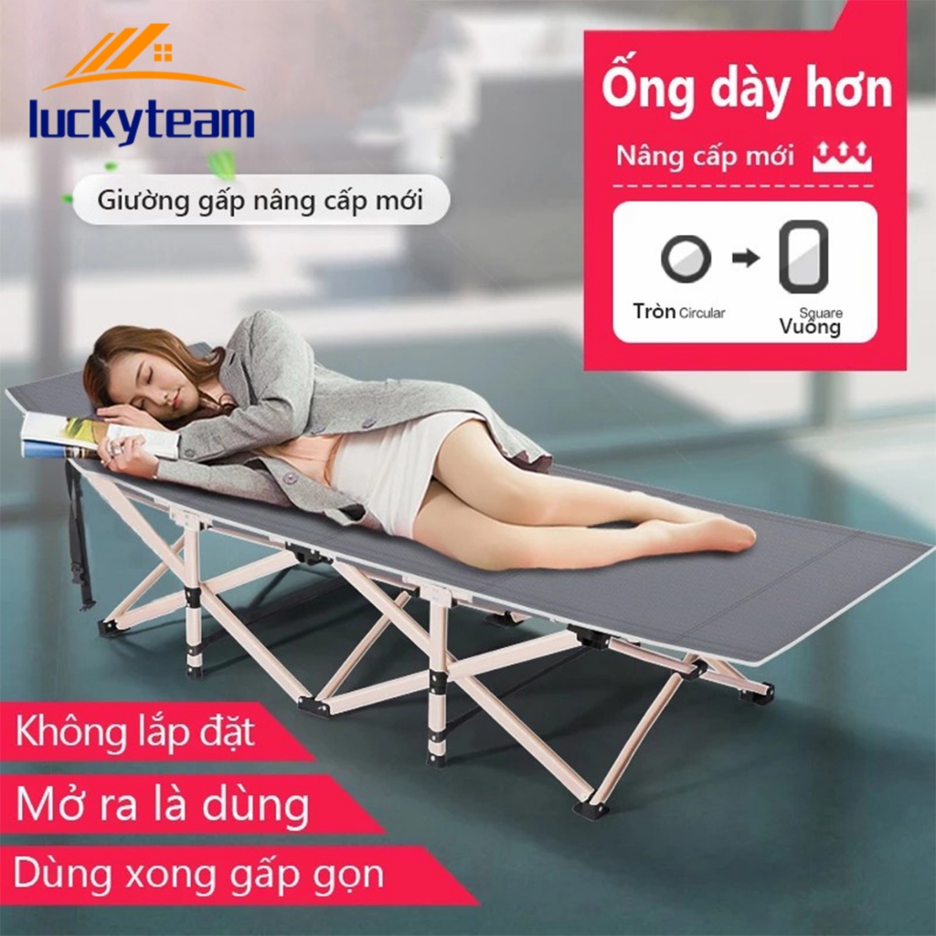 Giường xếp văn phòng, giường xếp văn phòng ngủ trưa gấp gọn 67x190cm, khung thép chắc chắn - FU36G