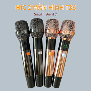 BỘ MICRO LOA KÉO KHÔNG DÂY KÈM BO MẠCH T36 HAI MÀN HÌNH MẪU MỚI CHỐNG HÚ TỐT