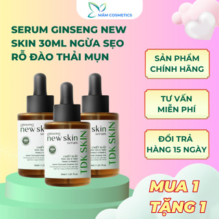 Serum giảm sẹo rỗ, mụn, giảm thâm giúp da trắng sáng GINSENG NEW SKIN 30ml cải thiện phục hồi da - TDK SKIN