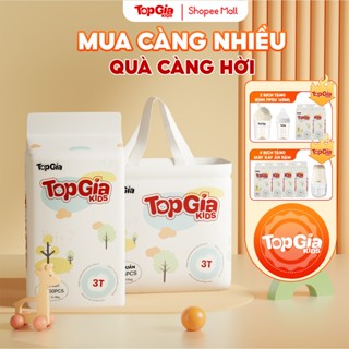 [Tặng quà liền tay] Tã/Quần bỉm TOPGIAKIDS pH<7 hỗ trợ kháng khuẩn, đai chun mền mại an toàn cho da bé