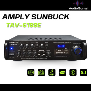 Amply Karaoke Bluetooth Sunbuck 6188E, Amli 5.1 Công Suất Lớn 400W, Amly Đa Chức Năng Cho Gia Đình