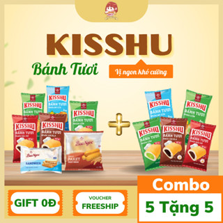 Combo 10 bánh mì bảo ngọc nhân ngọt mix các vị cốm, socola, bơ sữa, sữa chua, bữa ăn tiện lợi