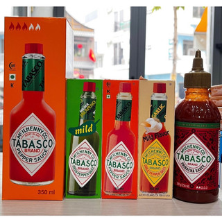 Sốt ớt đỏ, ớt tỏi, ớt xanh, habanero Tabasco 60ml của Mỹ - Tabasco pepper sauce / chilli / garlic