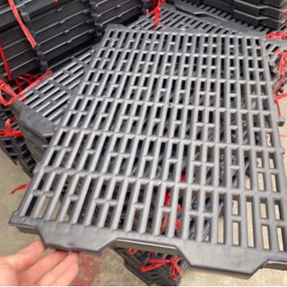 Vỉ nhựa lót sàn, tấm lót sàn chuồng chó, mèo, thú cưng 40cm x 55cm (Đen)