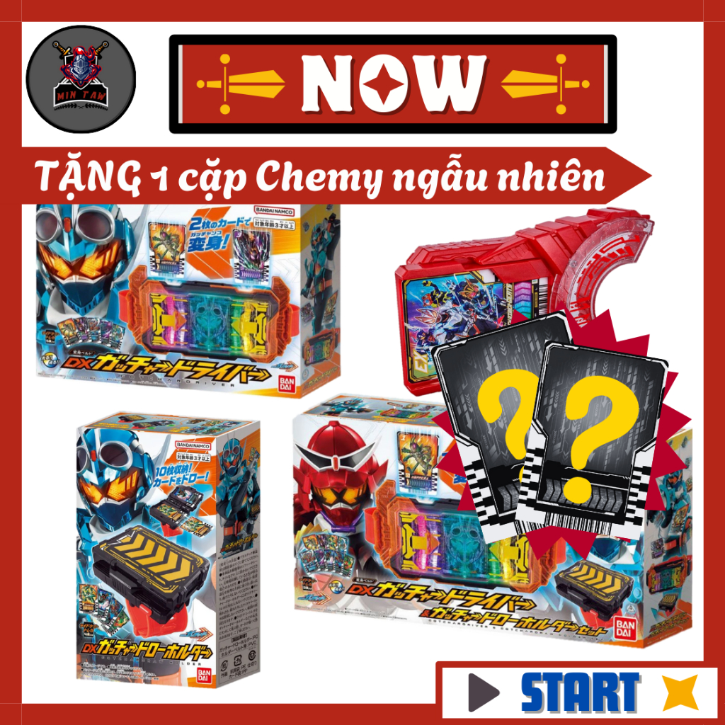 [Có Sẵn] Đồ chơi Kamen Rider Gotchard - DX Gotchard Driver, Combo set Gotchard, Bonus Geats, Gotchar