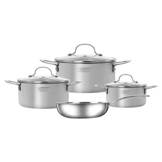 Bộ nồi inox nguyên khối Elmich Trimax EL-2136OL04 size 18, 20, 22 chảo 24cm