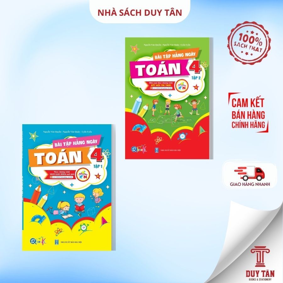 Sách - Bài tập hằng ngày Toán lớp 4 - Kết Nối Tri Thức - Qbooks