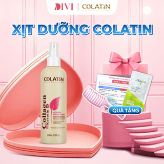 Xịt dưỡng tóc keratin phục hồi hư tổn khô xơ uốn nhuộm Colatin Vitamin Repair Spray 260ml - Mỹ phẩm Divi