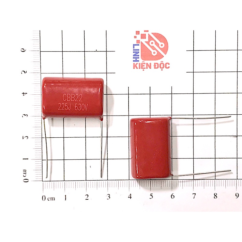 [Combo 10 chiếc] Tụ điện CBB 225J 630V 2.2uF 27mm