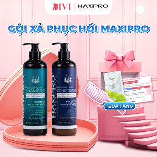 Dầu gội xả MAXIPRO Phục hồi hư tổn, giảm gàu, ngăn ngừa gãy rụng và kích thích mọc tóc 500ml- Mỹ phẩm DiVi