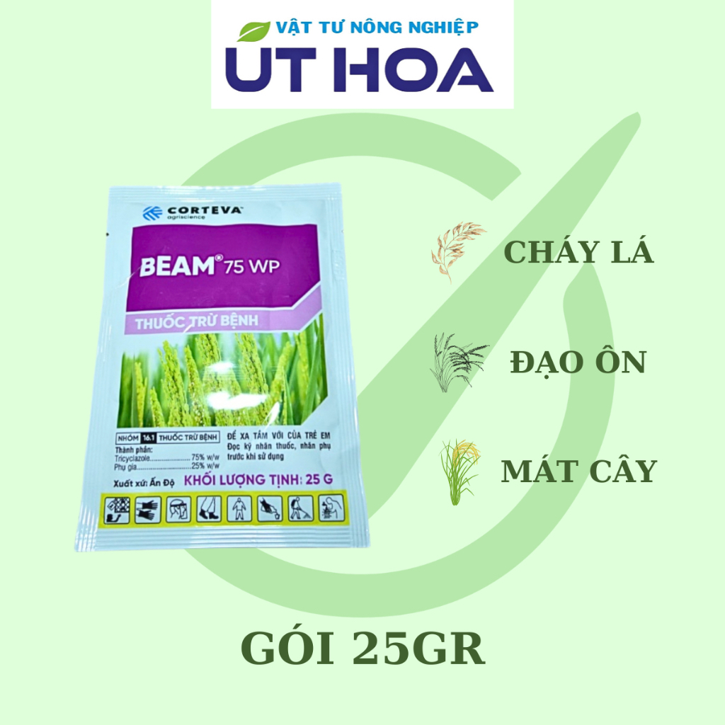 Thuốc Trừ Bệ.nh BEAM® 75WP Chính Hãng CORTEVA - Đặc trị bệ.nh đạo ôn lúa, đạo ôn lá, cổ bông